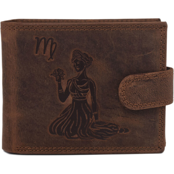 Pánska kožená peňaženka MERCUCIO svetlohnedá embos panna 2911927 66518206