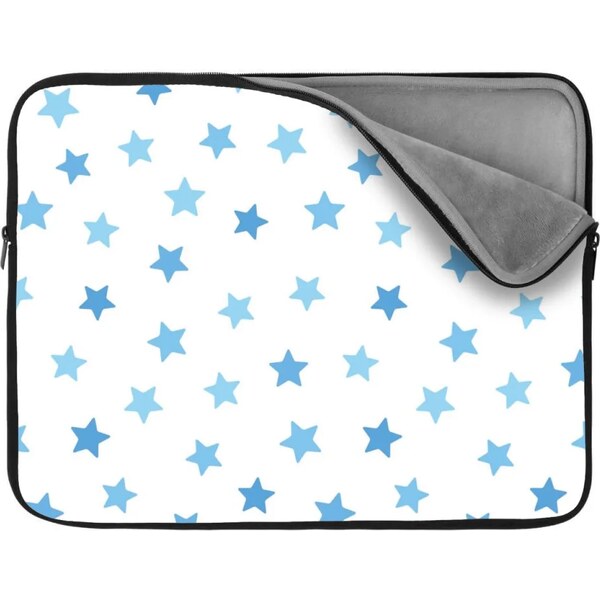 Sablio Obal na notebook Modré hviezdy na bielej 65430295