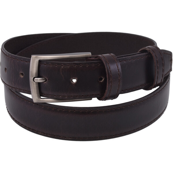 Mercucio Pánsky kožený opasok 764-40-02 hnedý prešitý 66518503