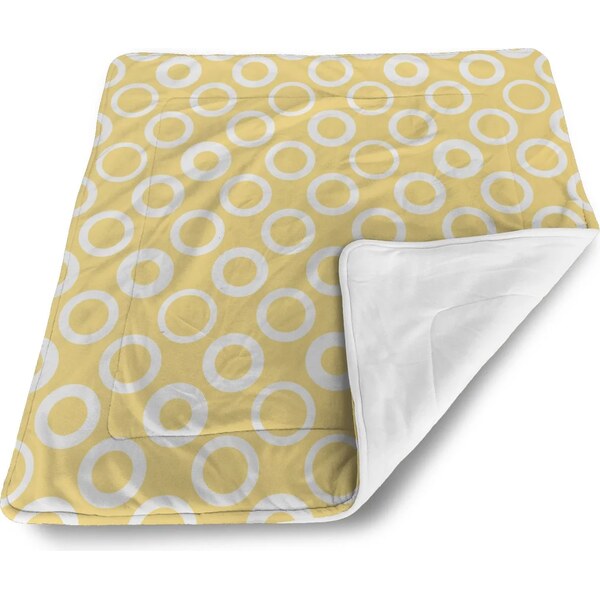 Sablio Deka pre bábätko Biele korunky na žlté 60375053