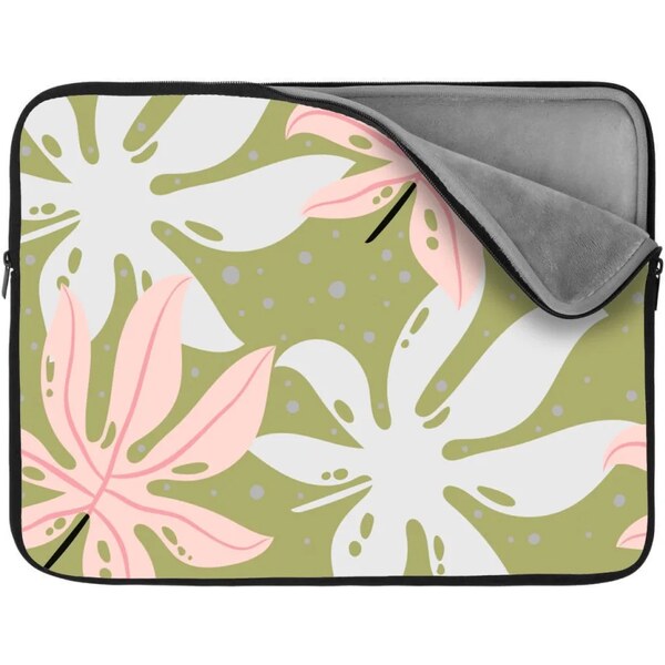 Sablio Obal na notebook Biele a ružové listy 65426851