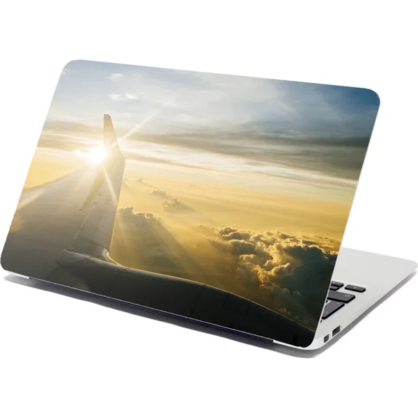 Sablio Samolepka na notebook Krídlo lietadla nad mrakmi 65112456