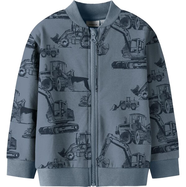 NAME IT Tepláková bunda NMMStorm dymovo modrá / modrosivá 66530766