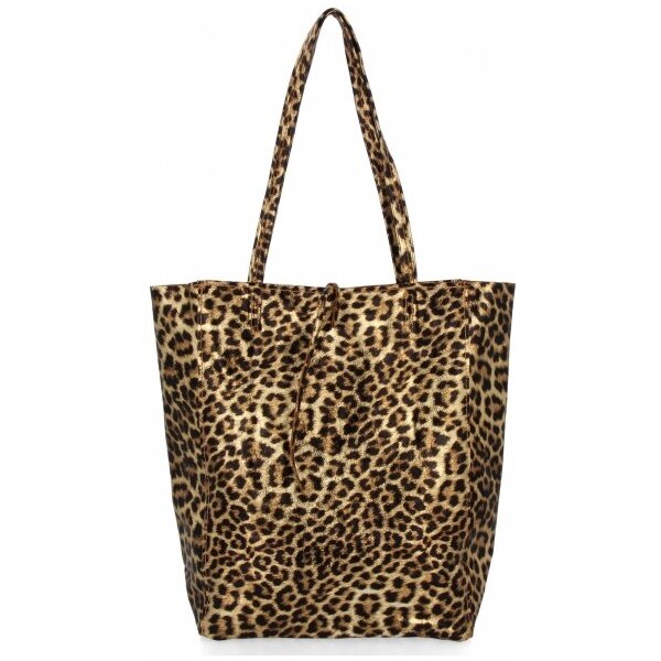 Vittoria Gotti Módna kožená taška Shopper Bag s kozmetickou taštičkou 66528373