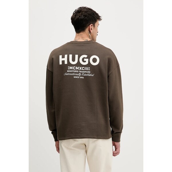 Bavlnená mikina Hugo Blue Naviu 66570023