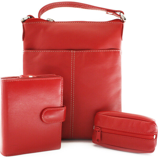 Arwel Sada dámskej kabelky, peňaženky a kľúčenky | červená 412-3013 66532378