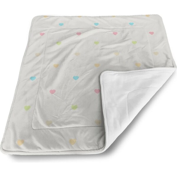 Sablio Deka pre bábätko Farebné srdiečka na béžovej 60375182