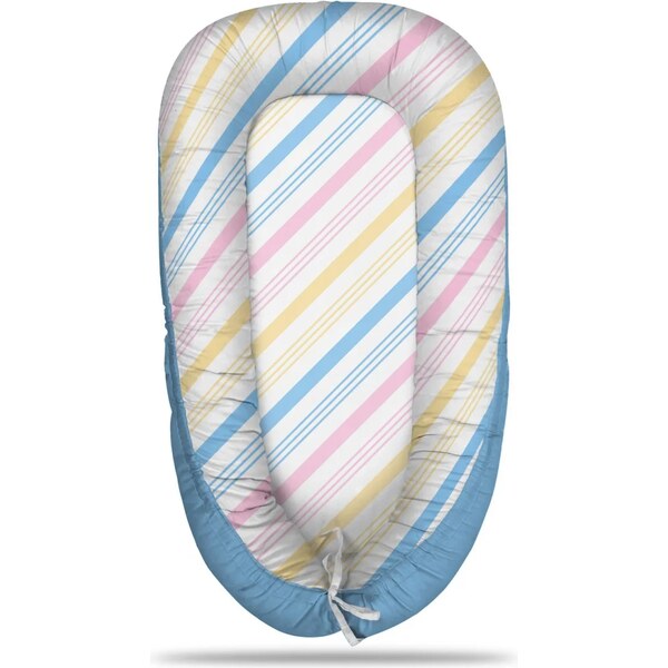 Sablio Hniezdočko pre bábätko Trojfarebné pruhy 65114125