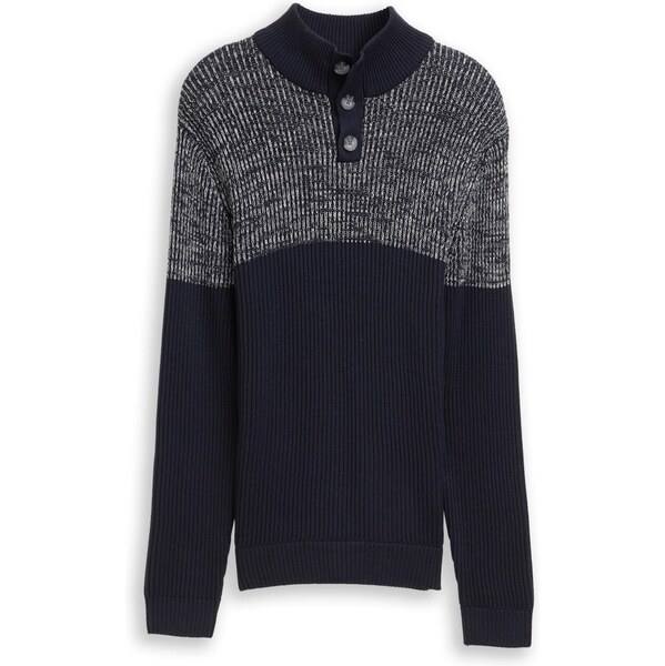 TOM TAILOR Sveter tmavomodrá / biela 66536562