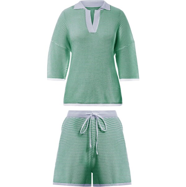 Imily Bela Nohavicový kostým sivá / zelená 66536812