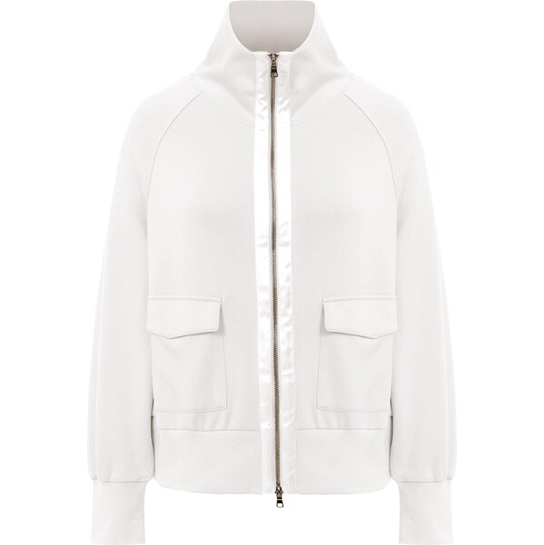 Imily Bela Tepláková bunda biela / šedobiela 66536818