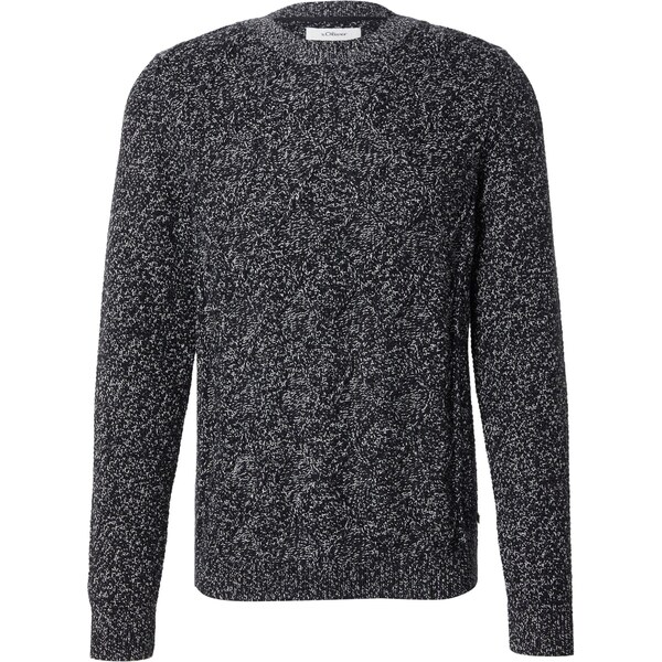 s.Oliver Sveter čierna melírovaná 66536942