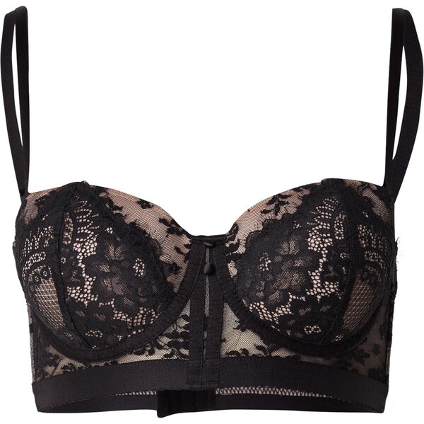 Hunkemöller Podprsenka Lou béžová / čierna 66537358