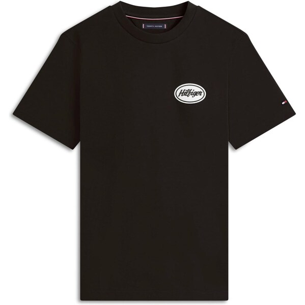 TOMMY HILFIGER Tričko SERVICE STATION žltá / čierna / biela 66537691