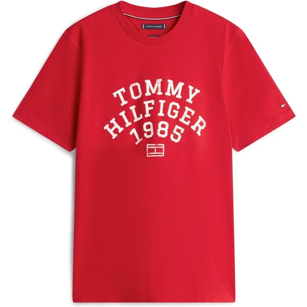 TOMMY HILFIGER Tričko ARCH červená / biela 66537699