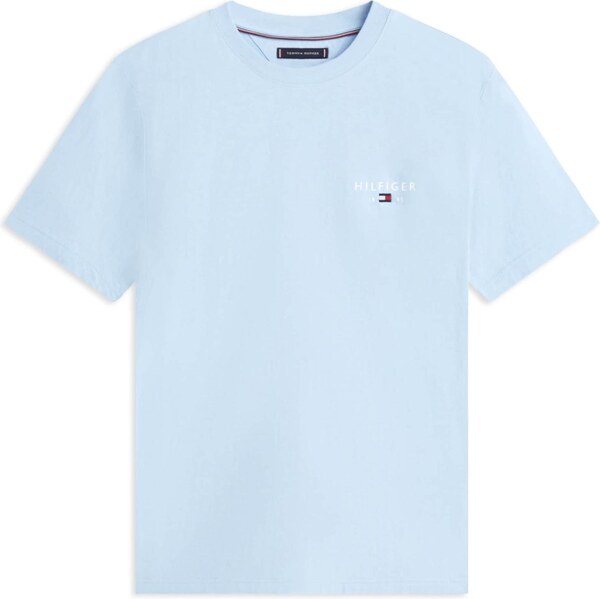 TOMMY HILFIGER Tričko BRAND LOVE svetlomodrá / biela 66537688