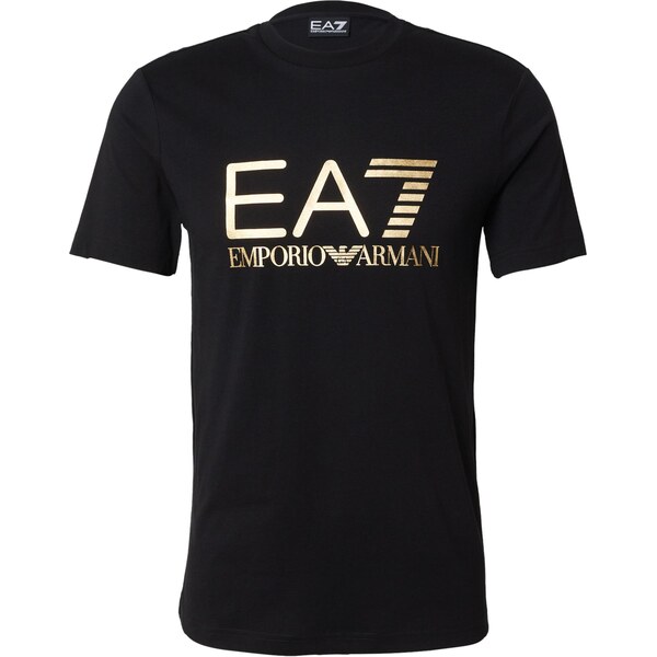 EA7 Emporio Armani Tričko zlatá / čierna 66537805