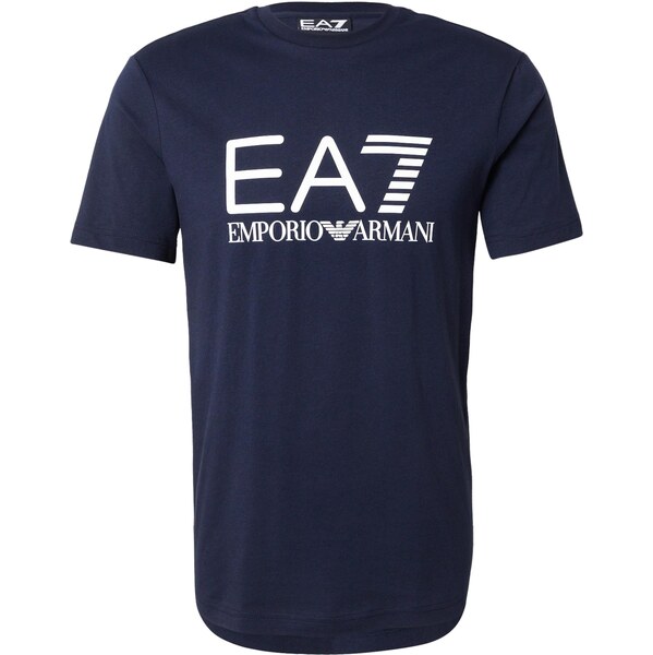 EA7 Emporio Armani Tričko námornícka modrá / biela 66537849
