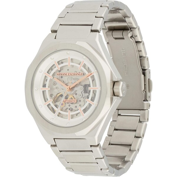 ARMANI EXCHANGE Analógové hodinky ružová / strieborná 66537912