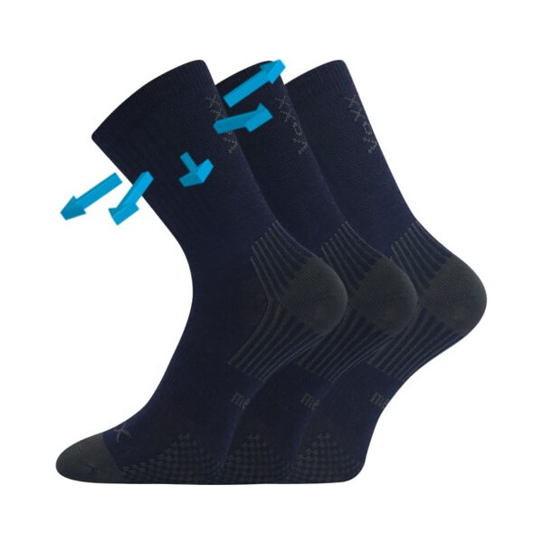 3PACK detské ponožky Voxx merino tmavo modré (Optimalik) 20/24 66554959