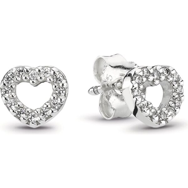 PANDORA náušnice Spojené srdcia 58185095