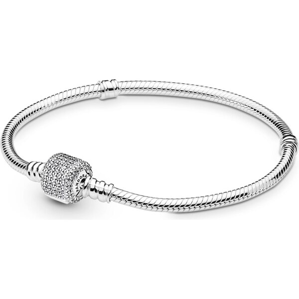 PANDORA náramok Moments strieborný so zapínaním pavé súdok 58185184
