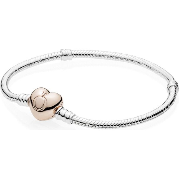 PANDORA náramok Moments so zapínaním v tvare srdca 58185180