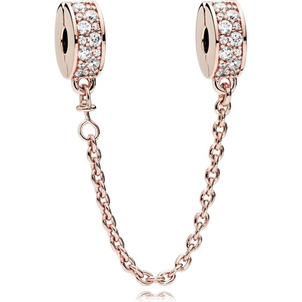 PANDORA bezpečnostná retiazka klipová Žiarivá elegancia 58185188