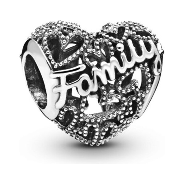 PANDORA prívesok Srdce s rodinou 58185257