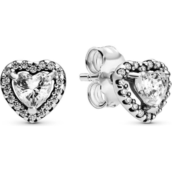 PANDORA náušnice Vyvýšené srdce 58185283