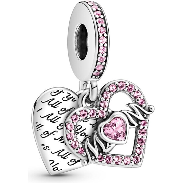 PANDORA prívesok Srdce a slovo Mum 58185415