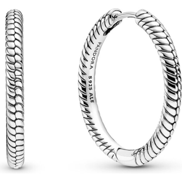 PANDORA kruhové náušnice na prívesky Pandora Moments 58185443