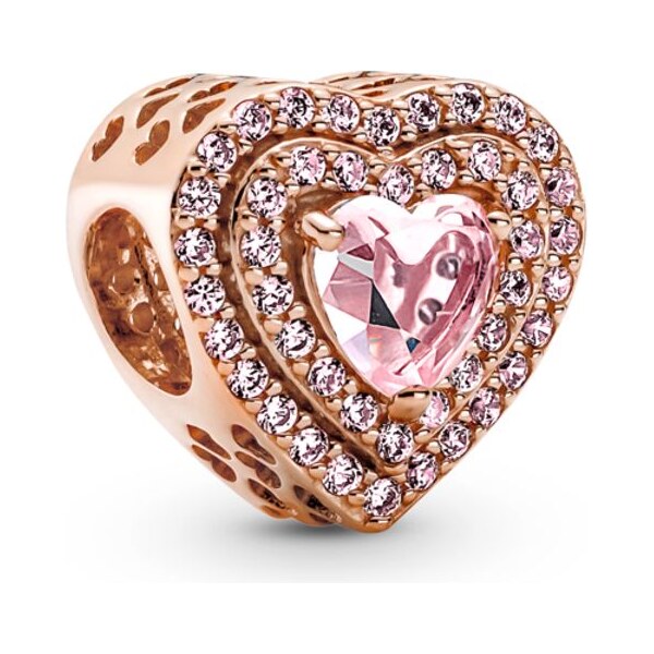 PANDORA prívesok Trblietavé vyvýšené srdce 58185495
