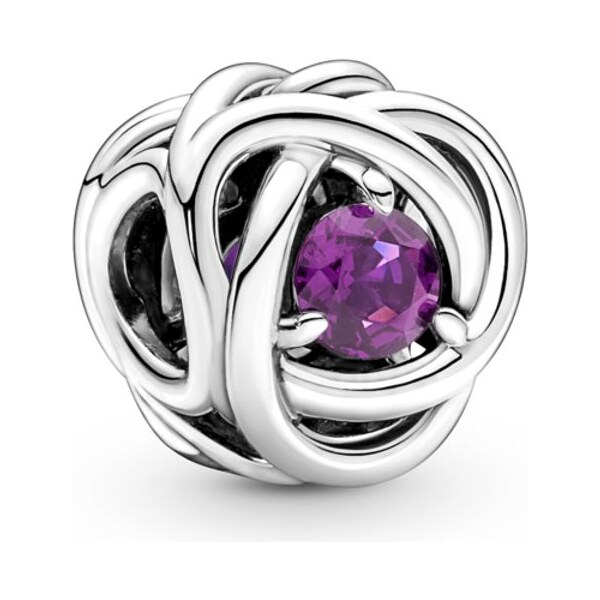 PANDORA prívesok Fialový kruh večnosti 58185533
