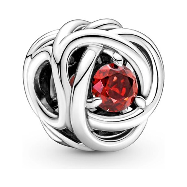 PANDORA prívesok Červený kruh večnosti 58185543