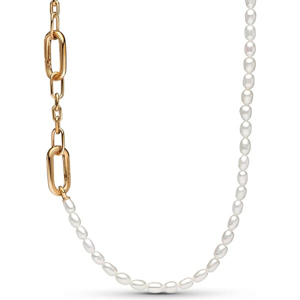 PANDORA ME tenký náhrdelník Sladkovodné kultivované perly 58185654