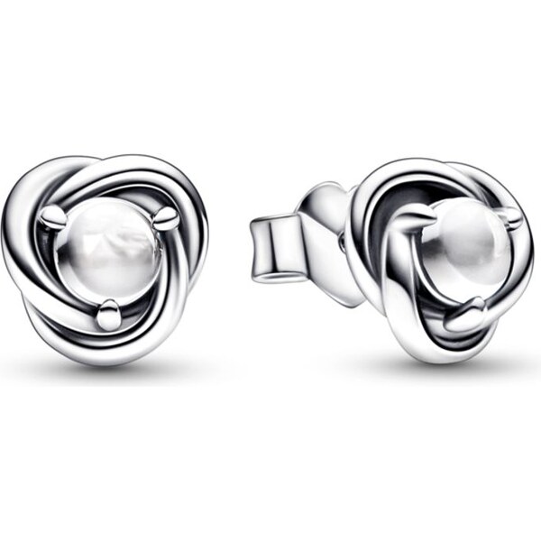 PANDORA náušnice Číry kruh večnosti 58185764