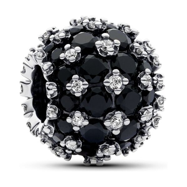 PANDORA prívesok Trblietavé čierne pavé 58186062