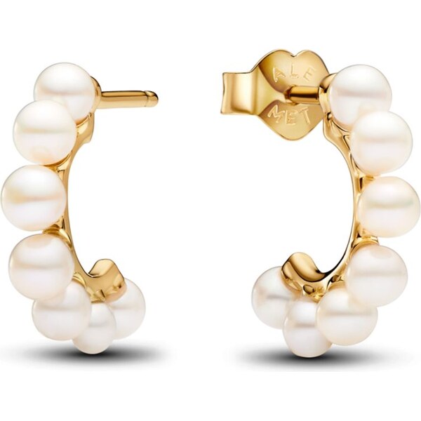 PANDORA Otvorené kruhové náušnice s upravenými sladkovodnými 58186101