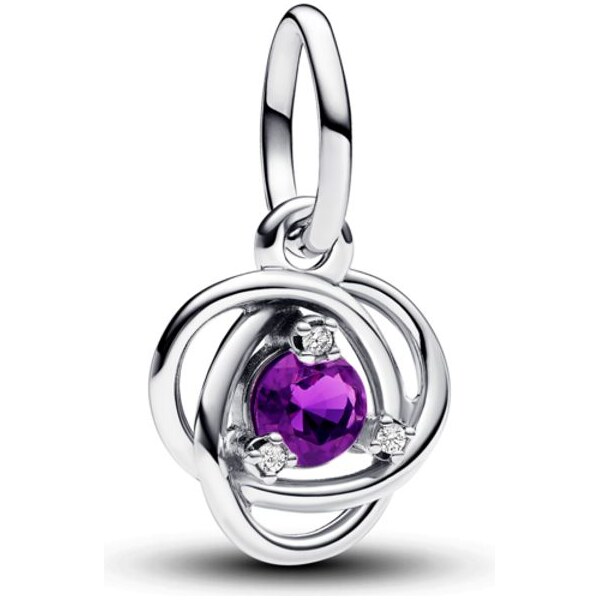 PANDORA prívesok Fialový kruh večnosti 58186115