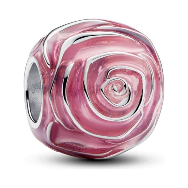 PANDORA prívesok Rozkvitnutá Ružová ruža 58186156