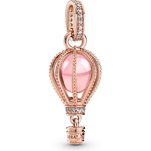 PANDORA prívesok Trblietavý ružový teplovzdušný balón 58185428