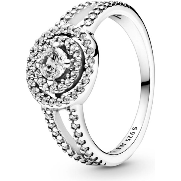 PANDORA prsteň Trblietavá dvojitá aureola 58185431
