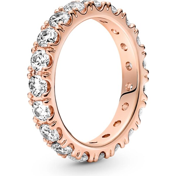 PANDORA prsteň Trblietavý nekonečný rad 58185516