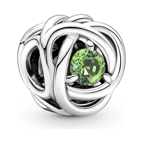 PANDORA prívesok Jarno zelený kruh večnosti 58185538