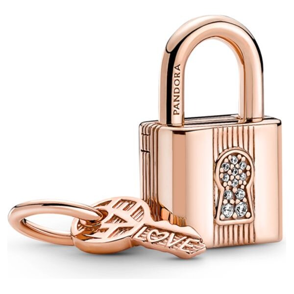 PANDORA prívesok Visiaci zámok s kľúčom 58185523