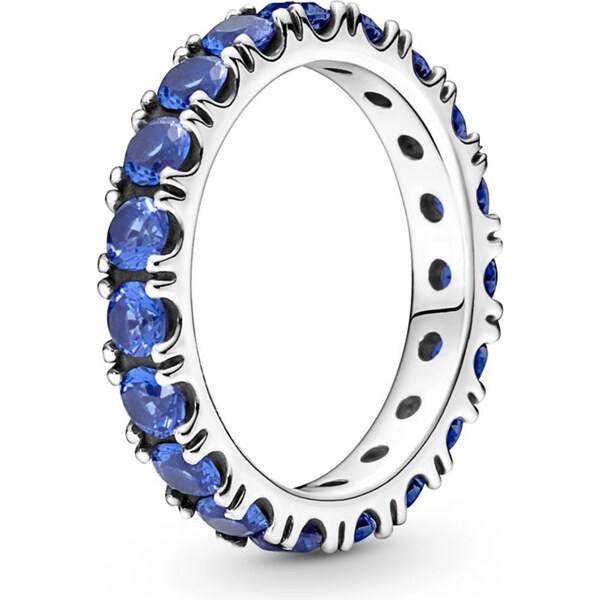 PANDORA prsteň Trblietavý nekonečný modrý rad 58185512