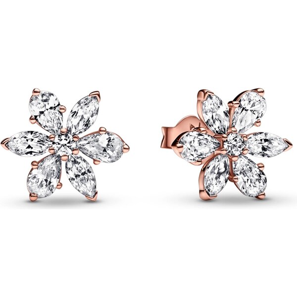 PANDORA kôstkové náušnice Trblietavý zhluk rastlín 58185660