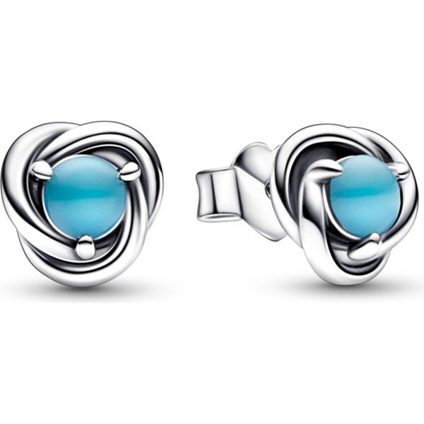 PANDORA náušnice Tyrkysovo modrý 58185666