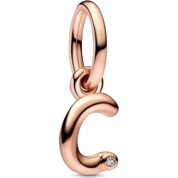 PANDORA prívesok Abeceda písacie písmeno C 58185743